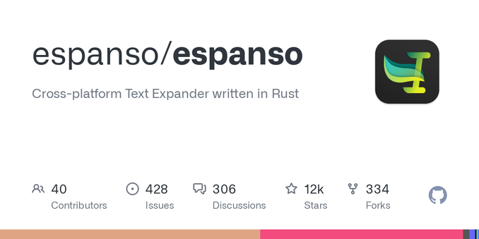 Cross-platform Text Expander written in Rust. Contribute to espanso/espanso development by creating an account on GitHub.