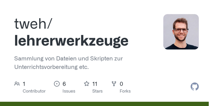 Sammlung von Dateien und Skripten zur Unterrichtsvorbereitung etc. - tweh/lehrerwerkzeuge