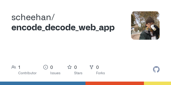 Contribute to scheehan/encode_decode_web_app development by creating an account on GitHub.