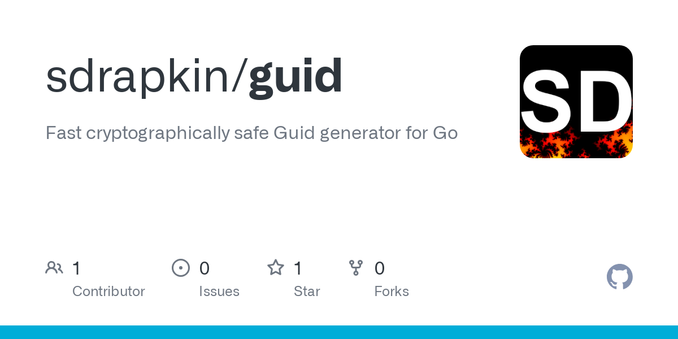 Fast cryptographically safe Guid generator for Go. Contribute to sdrapkin/guid development by creating an account on GitHub.