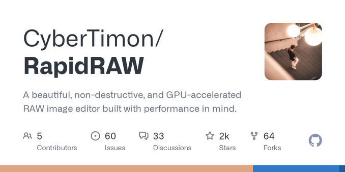 A beautiful, non-destructive, and GPU-accelerated RAW image editor built with performance in mind. - CyberTimon/RapidRAW
