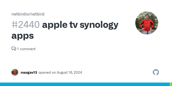 It would be awesome if there were apps directly available for the Apple TV and Synology NASs