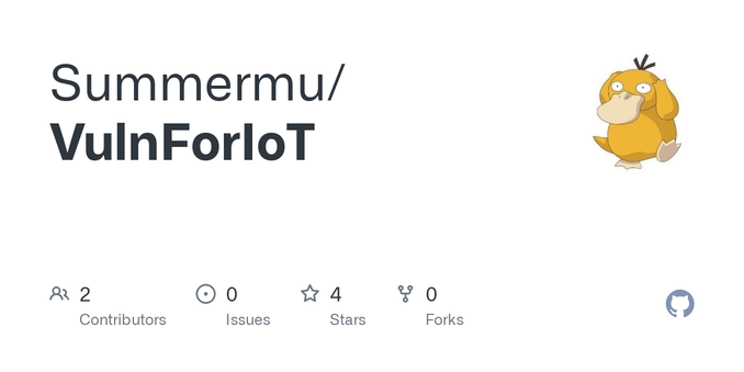 Contribute to Summermu/VulnForIoT development by creating an account on GitHub.