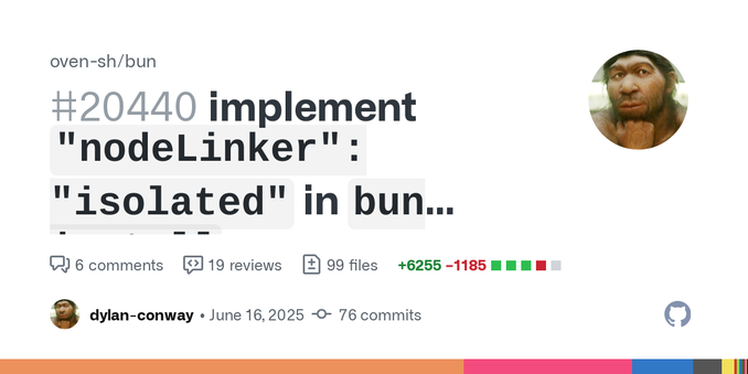 What does this PR do?
This PR implements the &quot;nodeLinker&quot;: &quot;isolated&quot; option for bun install, providing a pnpm-style isolated installation mode that prevents phantom dependencie...