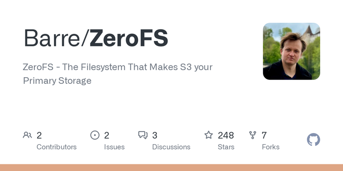 ZeroFS - The Filesystem That Makes S3 your Primary Storage - Barre/ZeroFS
