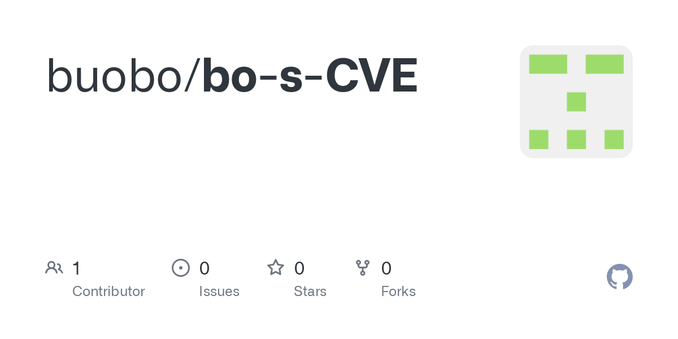 Contribute to buobo/bo-s-CVE development by creating an account on GitHub.