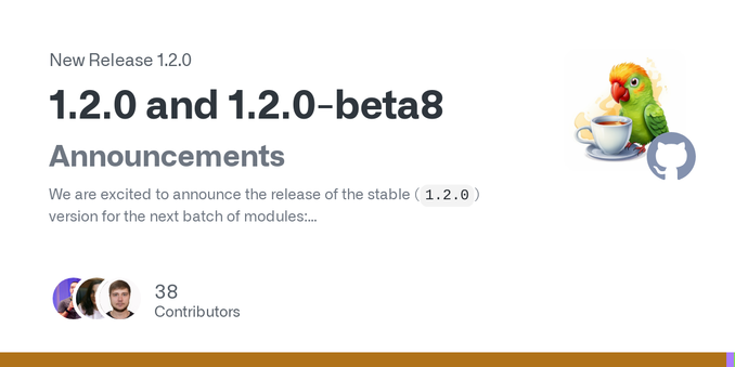 Announcements
We are excited to announce the release of the stable (1.2.0) version for the next batch of modules:

langchain4j-anthropic
langchain4j-azure-open-ai
langchain4j-bedrock
langchain4j-go...