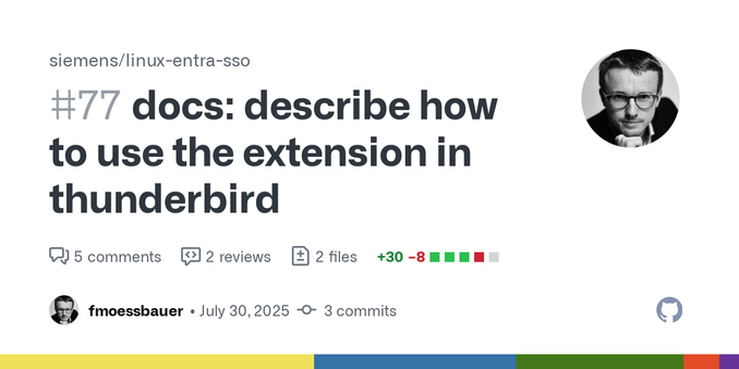 The Firefox version of the extension also works in Thunderbird (without any modifications). By that, the device trust can also be added to tokens requested via OIDC for backends like IMAP, SMTP and...