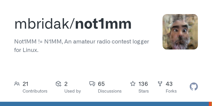 Not1MM != N1MM, An amateur radio contest logger for Linux. - mbridak/not1mm