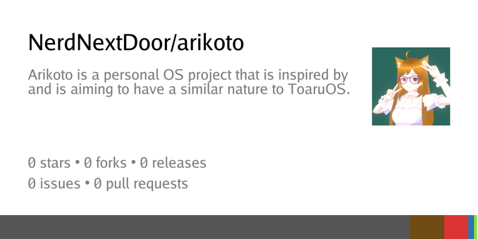 Zusammenfassungskarte des Repositorys NerdNextDoor/arikoto
