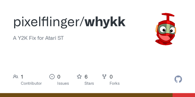 A Y2K Fix for Atari ST. Contribute to pixelflinger/whykk development by creating an account on GitHub.