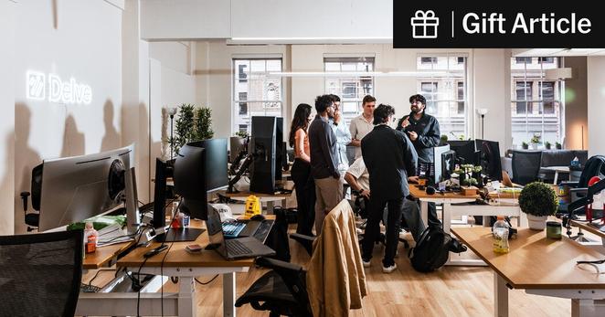 The offices of Delve, an artificial intelligence start-up in San Francisco. The company’s chief operating officer said she was grappling with what a change in H-1B visa fees meant for Delve’s hiring. 