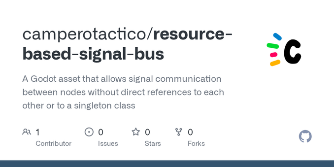 A Godot asset that allows signal communication between nodes  without direct references to each other or to a singleton class - camperotactico/resource-based-signal-bus