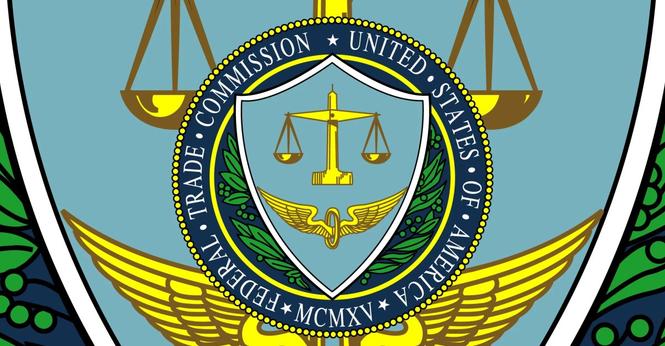 FTC seal superimposed on a zoomed in version of the FTC seal.
