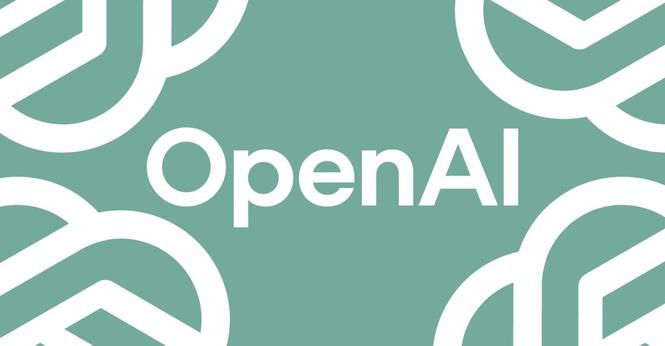 Vector illustration of the Open AI logo.