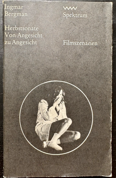 Buchcover Herbstsonate, Von Angesicht zu Angesicht, Ingmar Bergmann